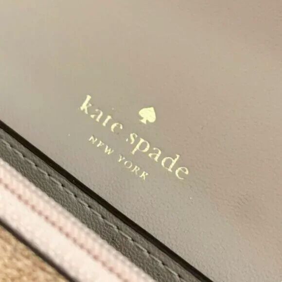 Kate Spade Gold Tone Glitter Glimmer Flap Wristlet Wallet NEW - Picture 9 of 9